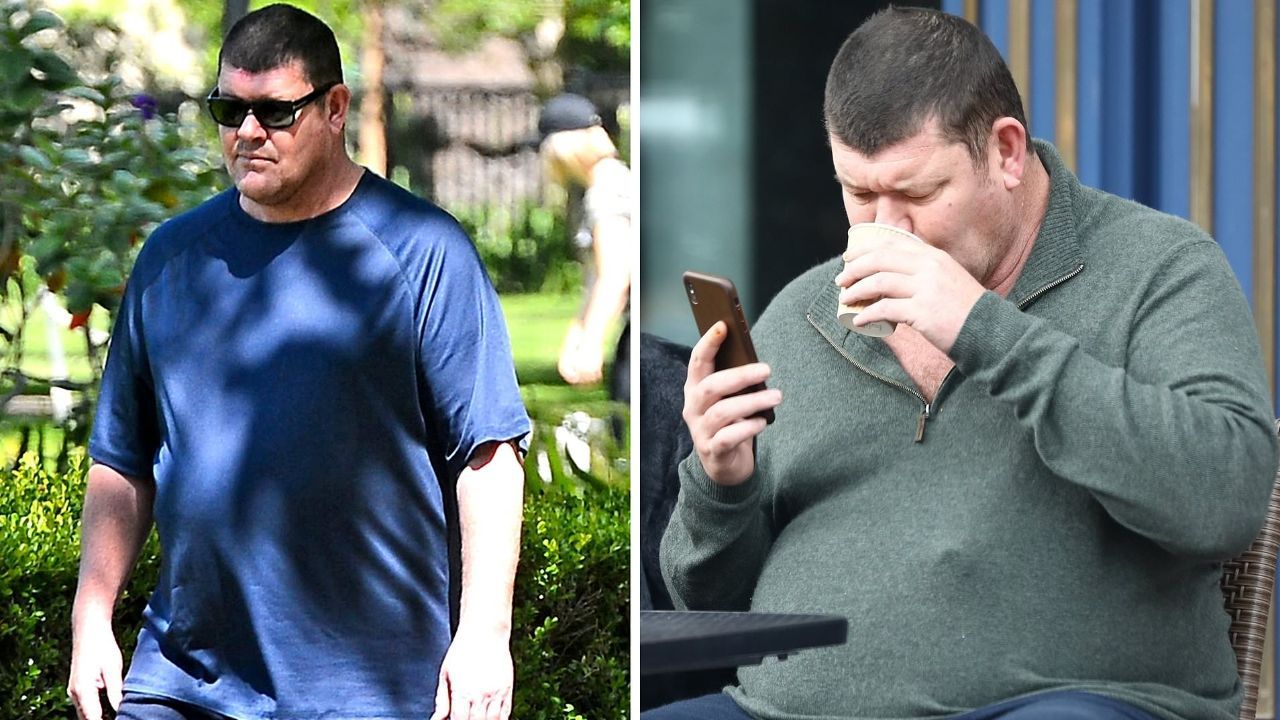 James Packer before and after weight gain.