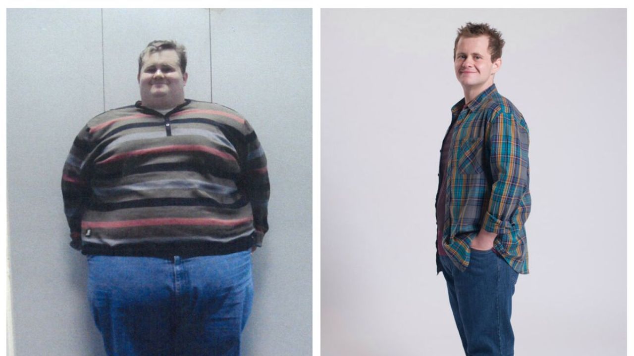 Rob Gillett before and after weight loss.