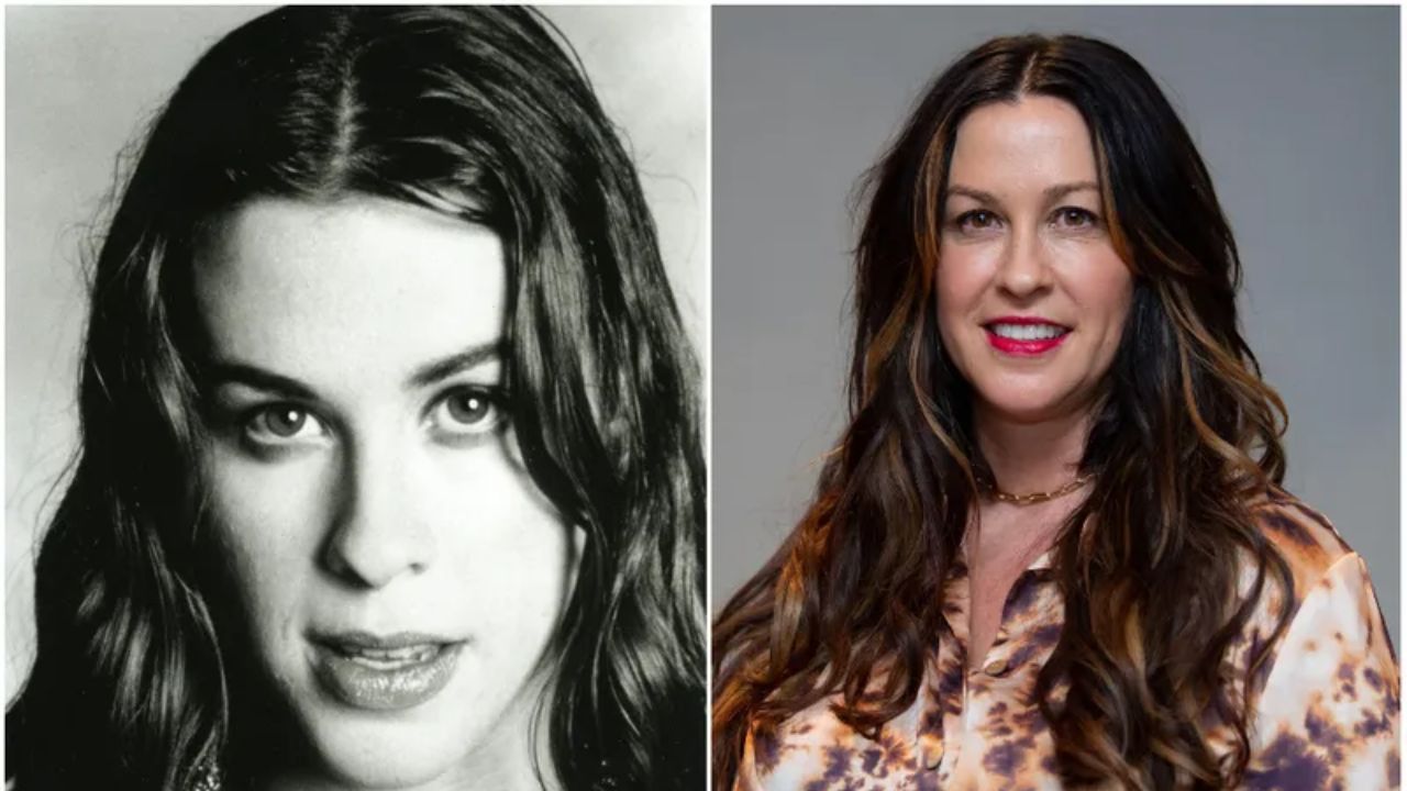 Alanis Morissette before and after plastic surgery.