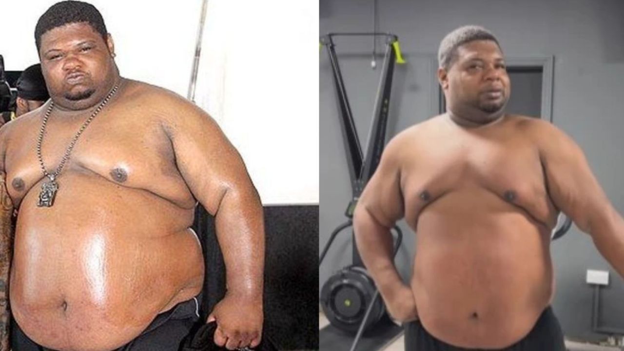 Big Narstie before and after weight loss.