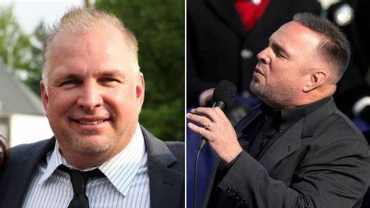 Garth Brooks before and after hair transplant.
