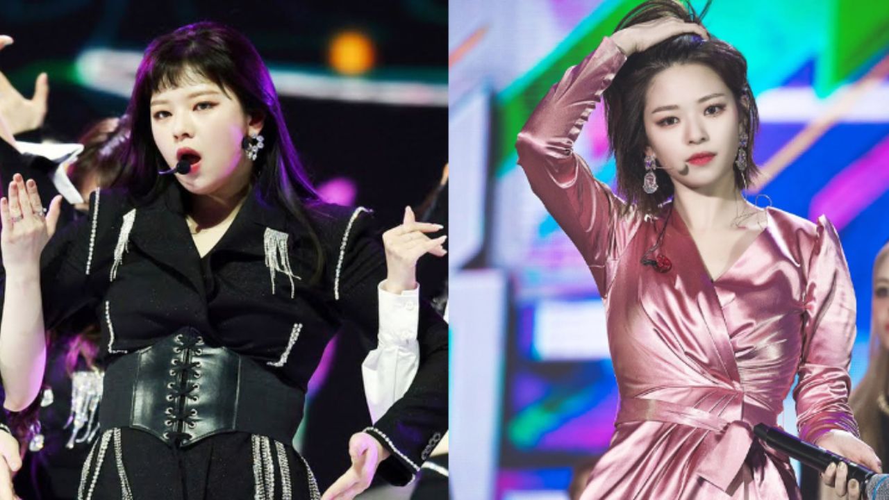 Jeongyeon before and after weight loss.