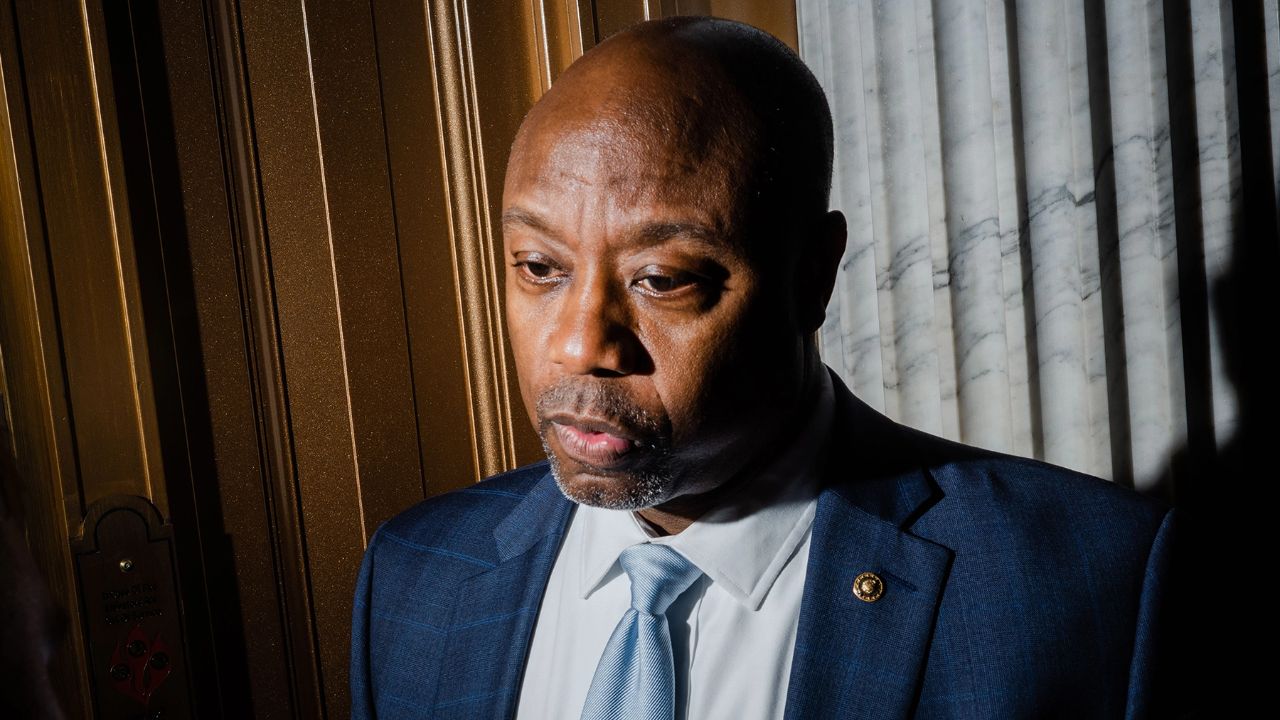 Tim Scott has never been married which is why many think he's gay. houseandwhips.com
