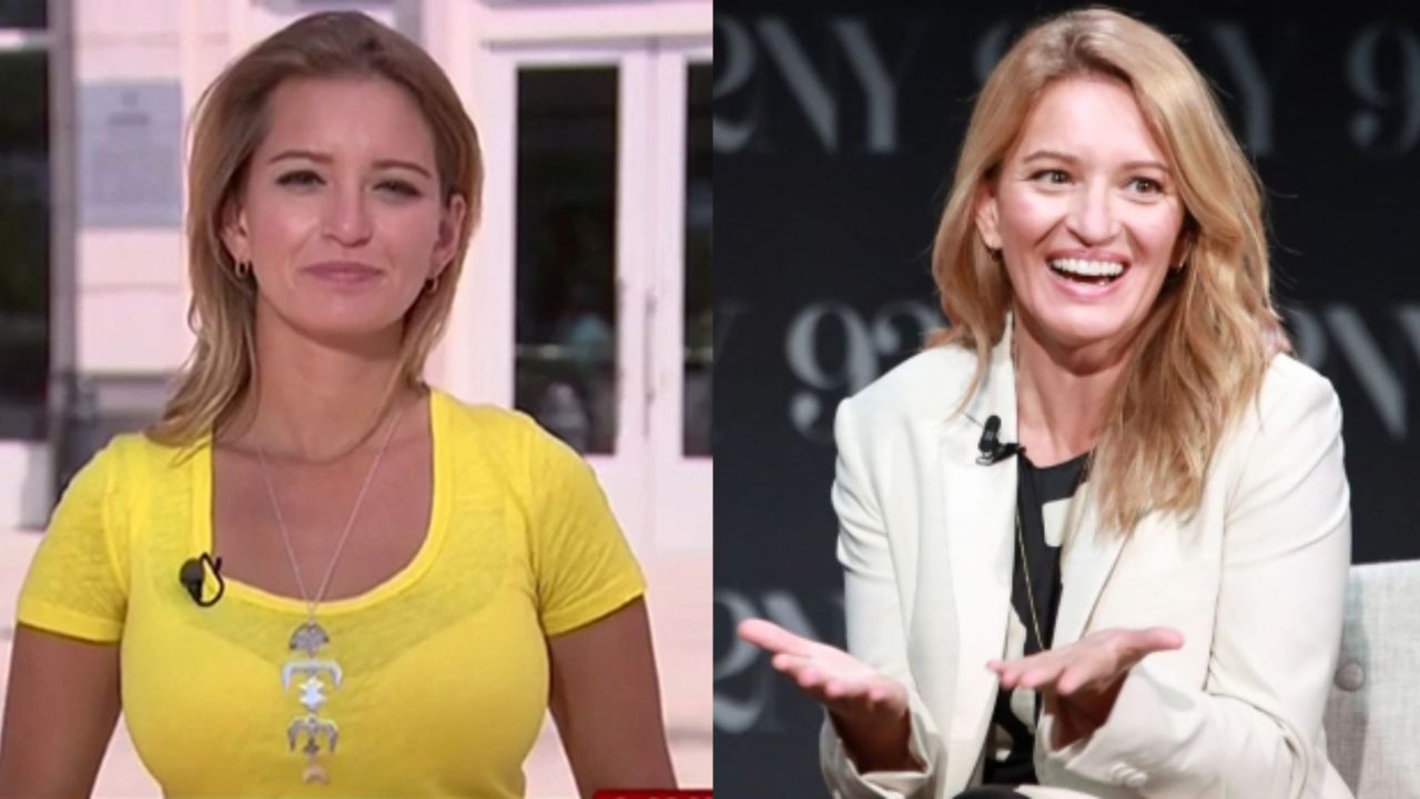 Katy Tur is accused of having plastic surgery to increase her breast size. houseandwhips.com