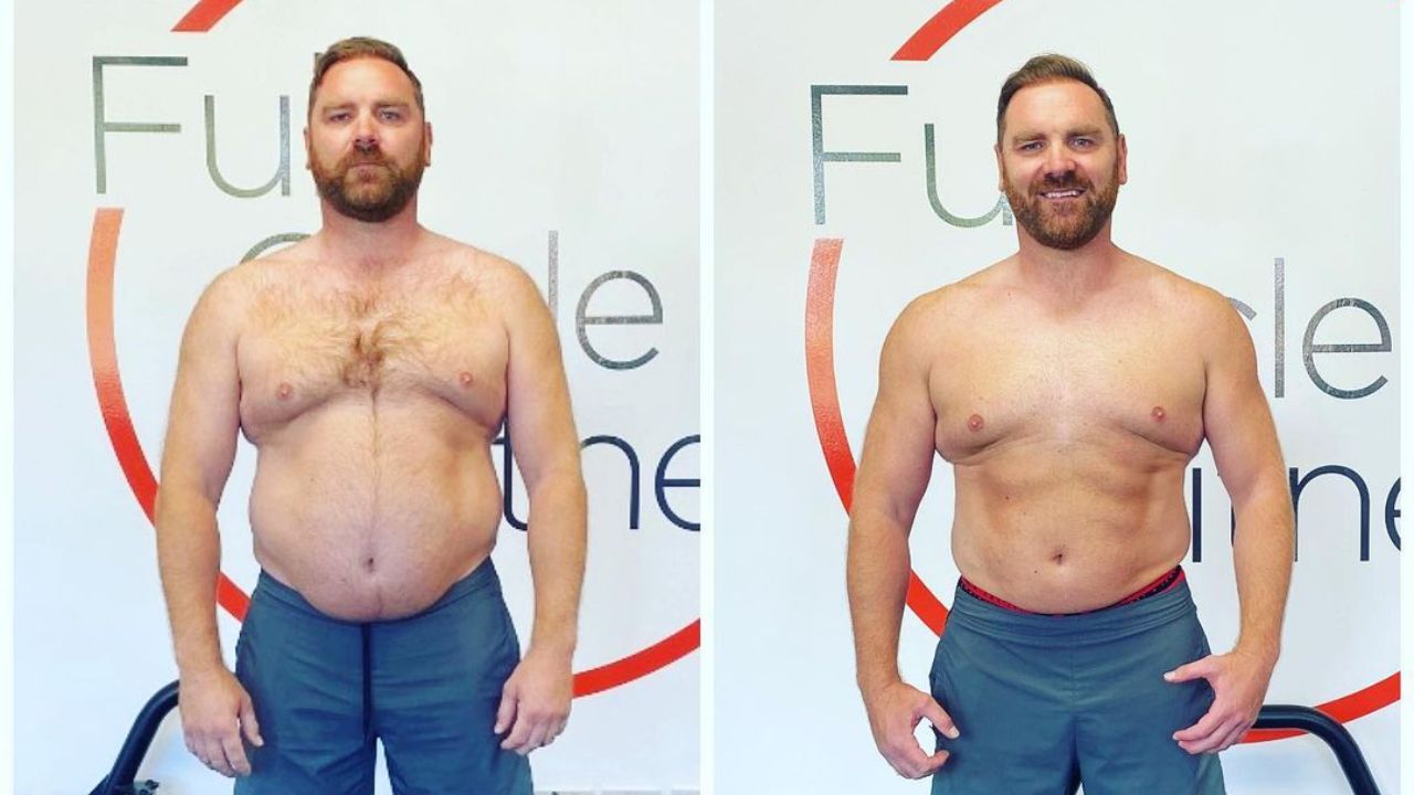 Andy Goode before and after weight loss. houseandwhips.com