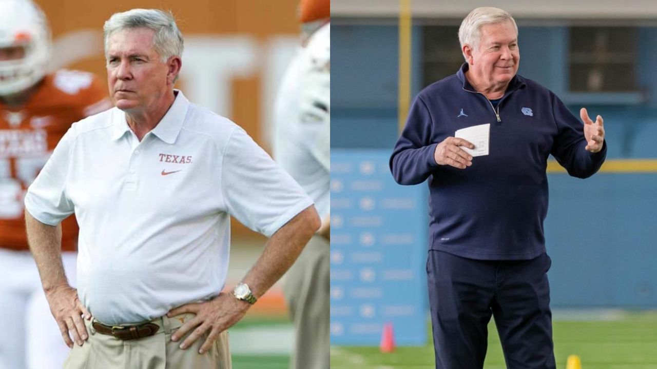 Mack Brown has had a weight loss of 35 pounds. houseandwhips.com