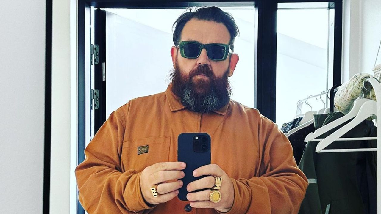 Nick Frost in his weight loss appearance. houseandwhips.com