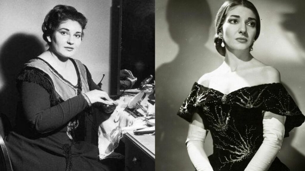 Maria Callas underwent a drastic weight loss of 40kgs in 1954. houseandwhips.com