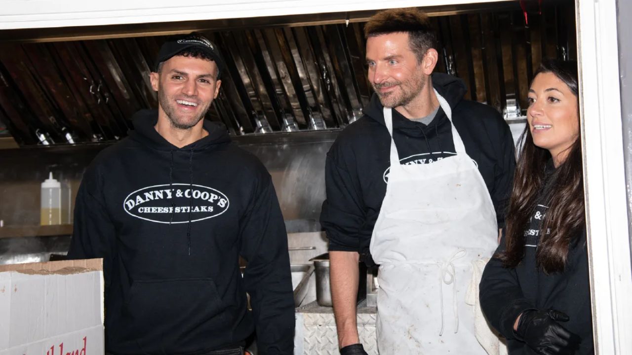 Bradley Cooper Served With a Charity Food Truck in New York Along With Digiampietro and Braunstein. houseandwhips.com