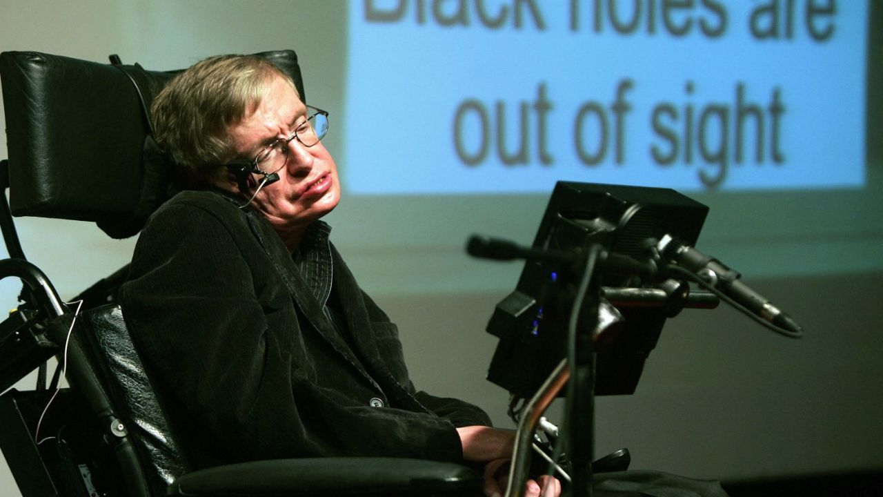 Stephen Hawking's teeth likely stuck out of his mouth due to ALS. houseandwhips.com