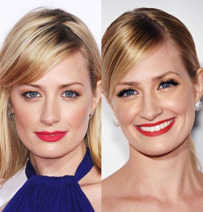 Beth Behrs before and after plastic surgery.