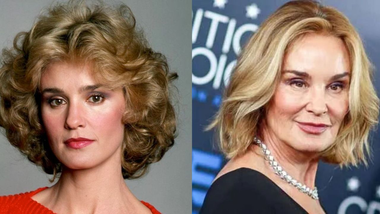 Jessica Lange has a plastic look to her that gives away the cosmetic work she has had. houseandwhips.com