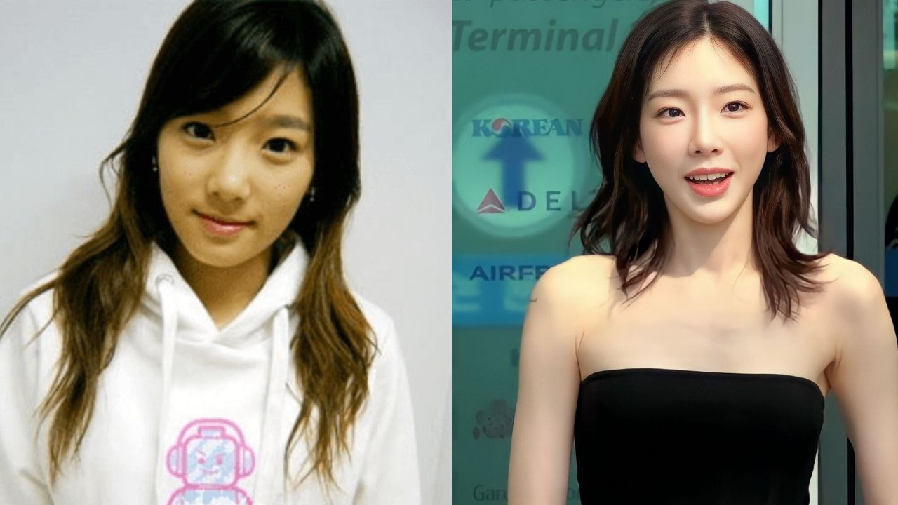 Taeyeon looks like two different person in her before and after cosmetic surgery pictures. houseandwhips.com