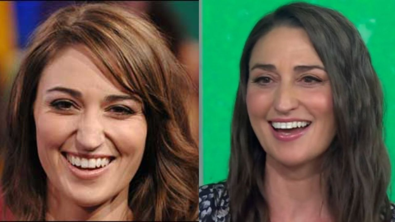 Before and after pictures of Sara Bareilles' teeth. houseandwhips.com