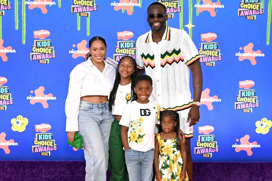 Draymond Green is married to his wife Hazel Renee, and together they have four children: daughters Olive Jay (10) and Cash (4), sons Draymond "D.J." Green Jr. (8) and Hunni (1).