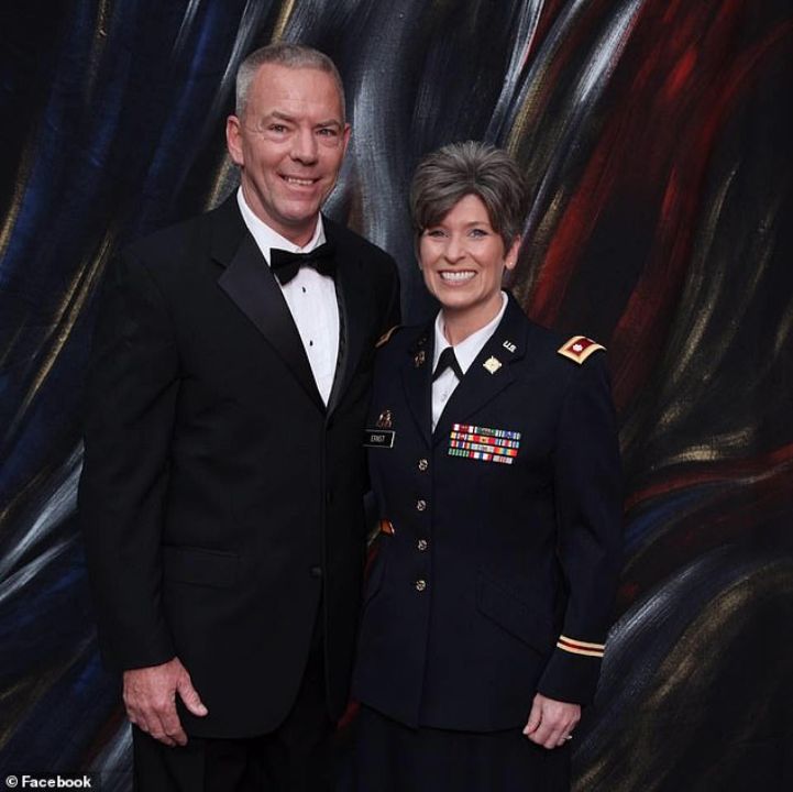 Joni Ernst with her ex-husband, Gail Ernst.
