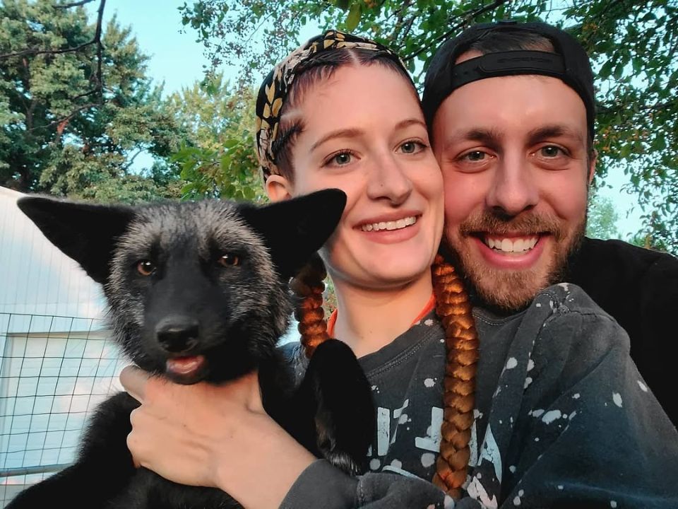 Mikayla Raines with her husband, Ethan Raines.