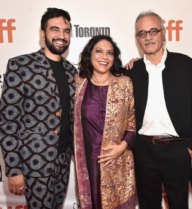 Zohran Mamdani with his parents.