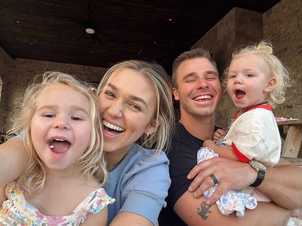 Sadie Robertson with her children.