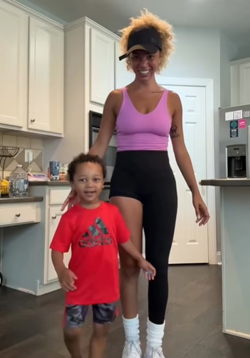 Brittany Renner with her son.