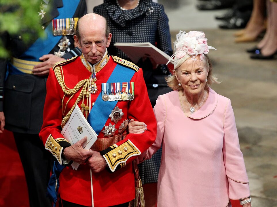 Katharine, Duchess of Kent, with her husband, Prince Edward, Duke of Kent.