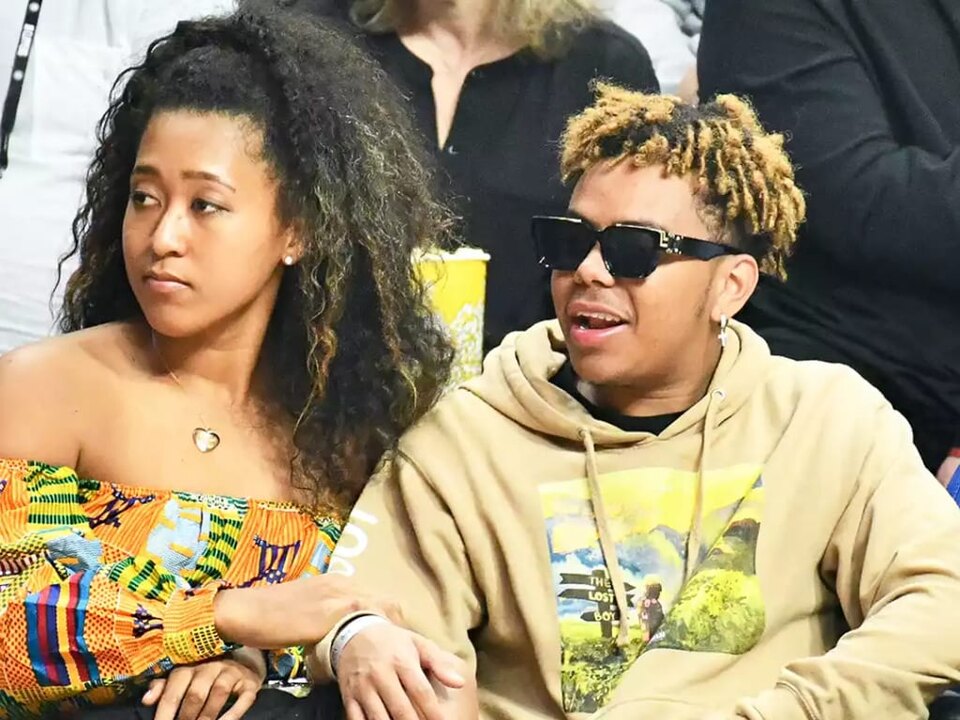 Naomi Osaka with her baby daddy, Cordae.