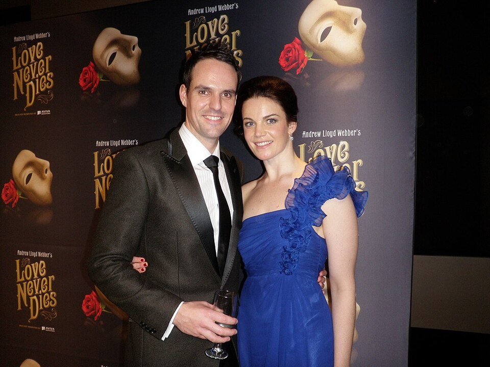 Ben Lewis with his wife, Melle Stewart.