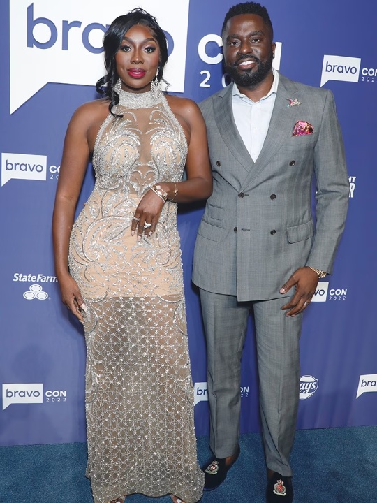Dr. Wendy Osefo with her husband, Eddie Osefo.