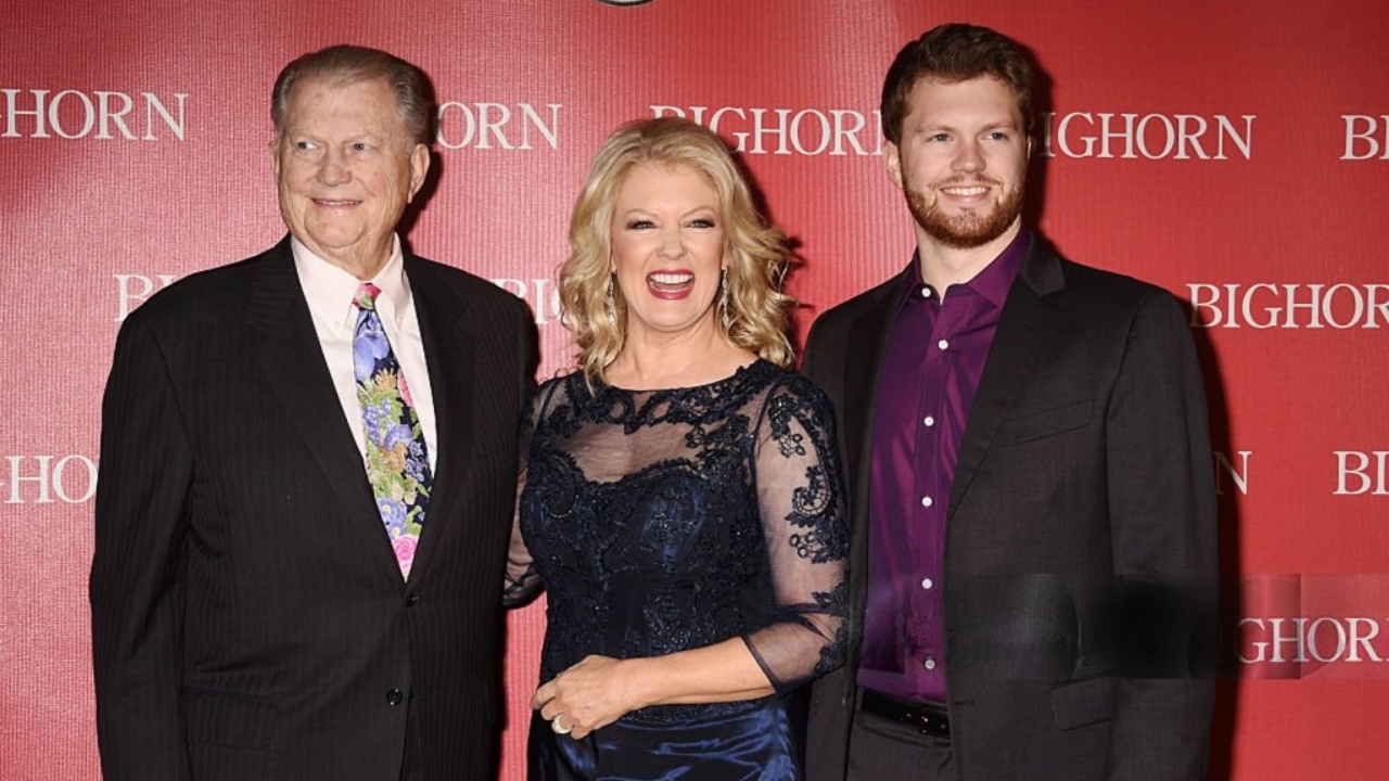 Mary Hart with her husband and son.