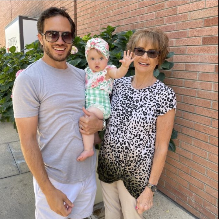 Mike McDaniel with his mother, Donna.