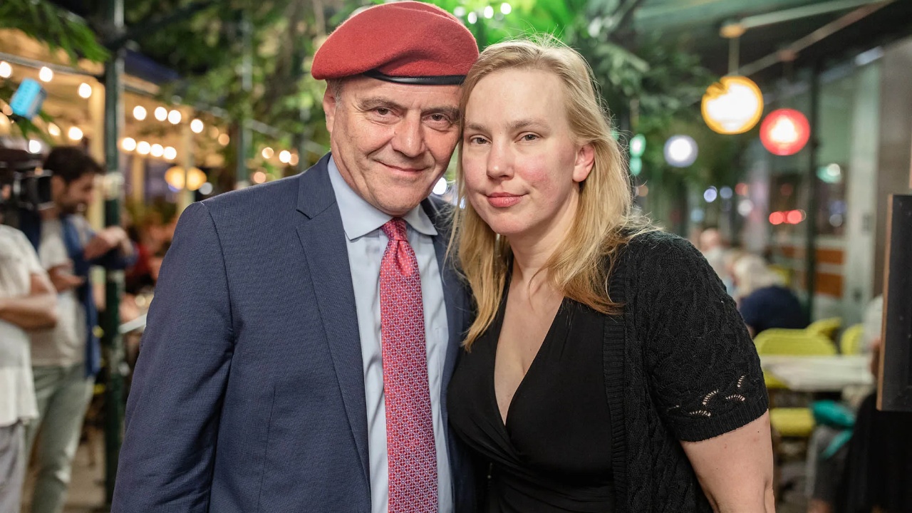 Curtis Sliwa with his wife, Nancy Regula.